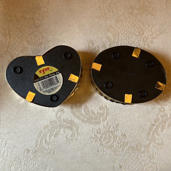 Vintage gold mirrored miniature jewelry trays, new old stock - Picture 4 of 11